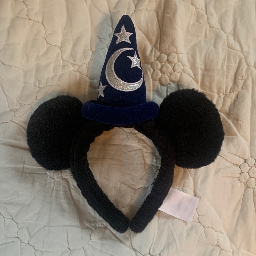 Mickey Fantasia Wizard Hat Ears Headband-Walt Disney World